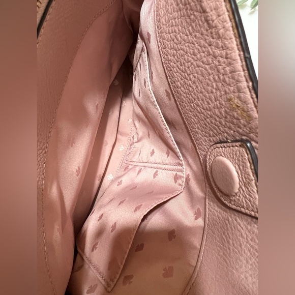 Kate Spade Jackson Large Light Pink Leather Shoulder Bag Triple Compartment EUC - Picture 15 of 15